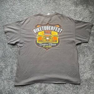 Oktoberfest Gray and Orange Short Sleeve Tee
